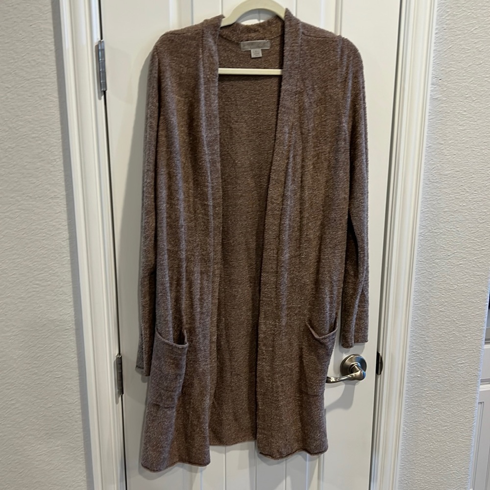 EUC Barefoot Dreams CozyChic Lite Long Cardigan